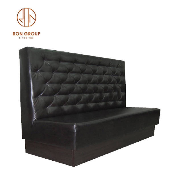 Wholesale Custom Fast Food Italian Restaurant Design Modern Corner Leather Bar Lounge Bench Sofa Seat Booth Seating