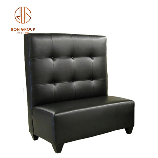 Wholesale Custom Fast Food Italian Restaurant Design Modern Corner Leather Bar Lounge Bench Sofa Seat Booth Seating