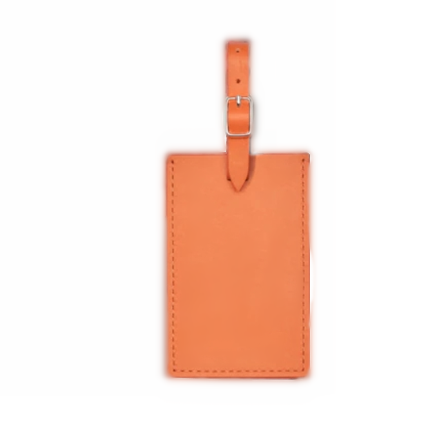 Personalized bulk blank orange  vegan leather crew beach luggage tag