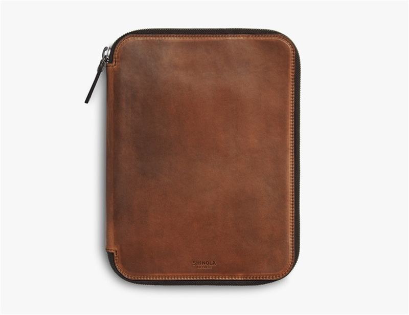 A4 Laptop Case Leather Tech Portfolio Organiser  document Folder for Tech Devices, Passport, Smartphone, Tablet