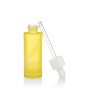 30ml pineapple yellow glass essential oil dropper bottle thick bottom eye drops bottles 1oz slim shape face oil dropper bottles