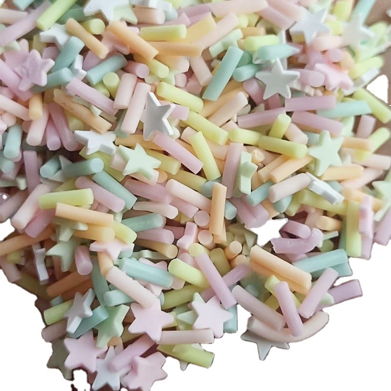 Factory Clay Polymer Sprinkles tinsel confetti for fake cake or slime decoration