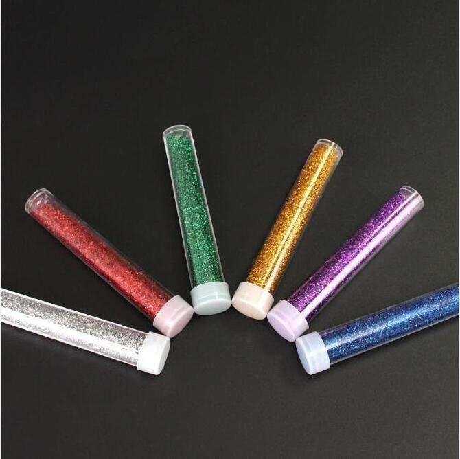 5 g bottle tube filled glitter powder for DIY crafts or slime decoration used