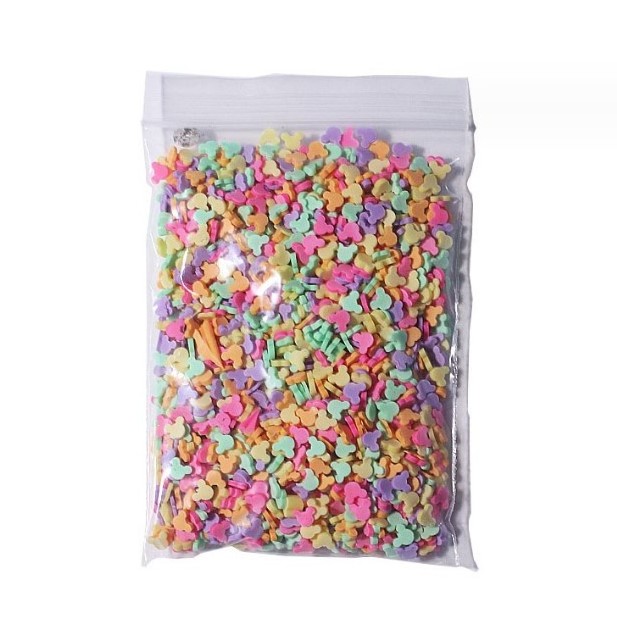 Clay Polymer 7 mm strips confetti 1 kg bulk bag for nail crafts decorations