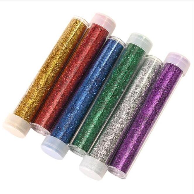 5 g bottle tube filled glitter powder for DIY crafts or slime decoration used