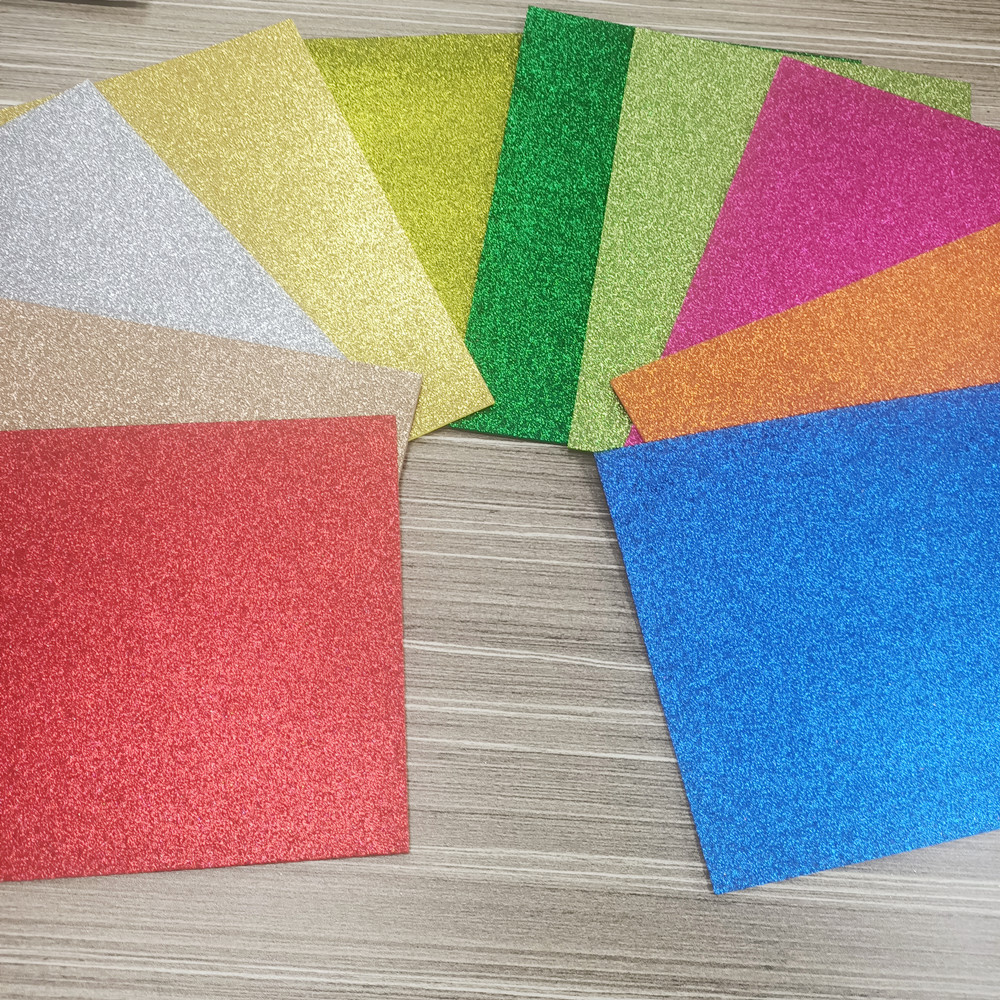 Wholesale bulk friendly A4 size EVA Glitter Foam Sheets for DIY crafts