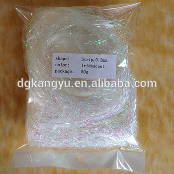 Bulk kilos polyester glitter tinsel yarns glitter shreds crinkle for craft decoration