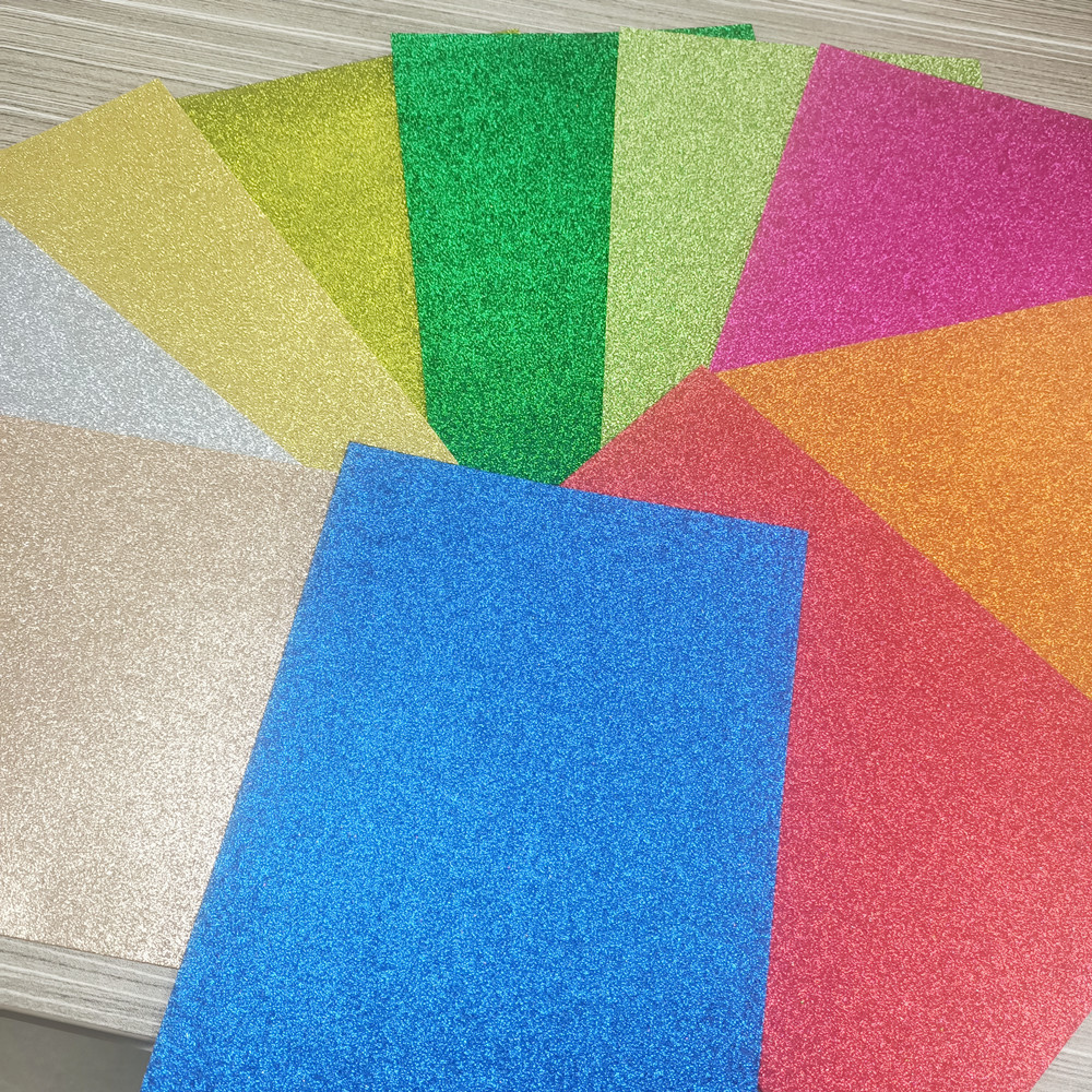 Wholesale bulk friendly A4 size EVA Glitter Foam Sheets for DIY crafts