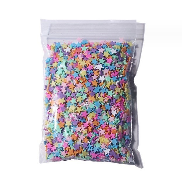 Clay Polymer 7 mm strips confetti 1 kg bulk bag for nail crafts decorations