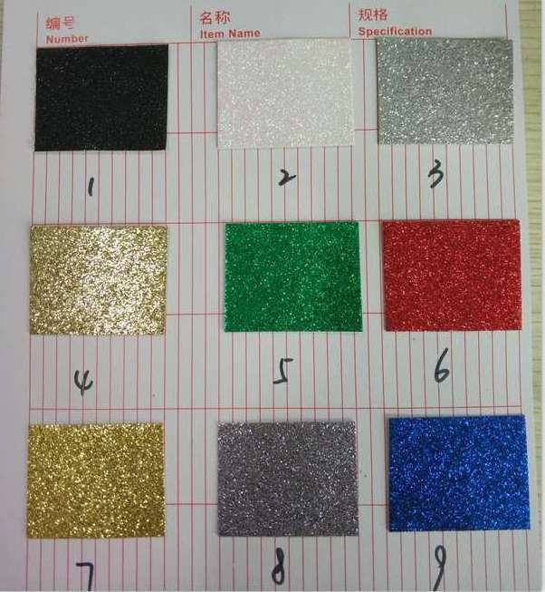 Wholesale new product adhesive Multi color DIY Scrapbook glitter paper