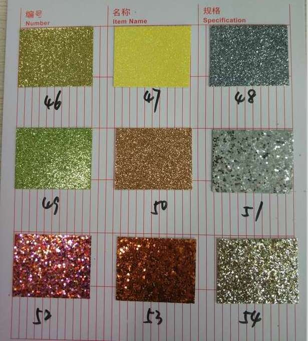 Wholesale new product adhesive Multi color DIY Scrapbook glitter paper