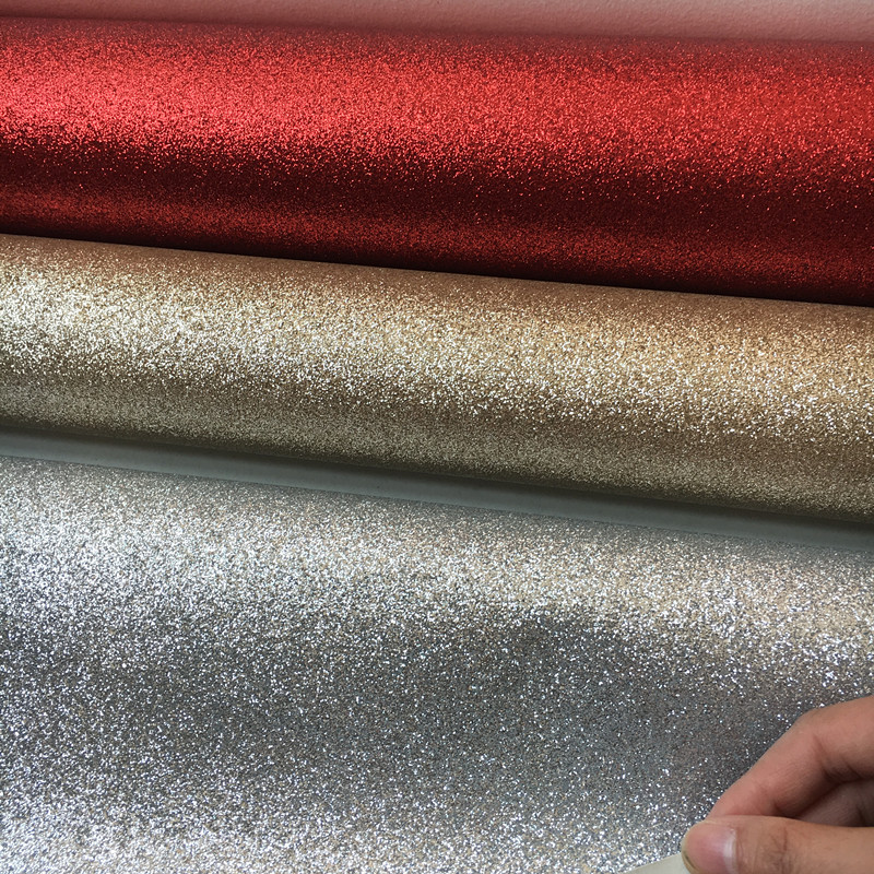 Craft glitter  scrapbook glitter paper sheet and glitter wallpaper roll