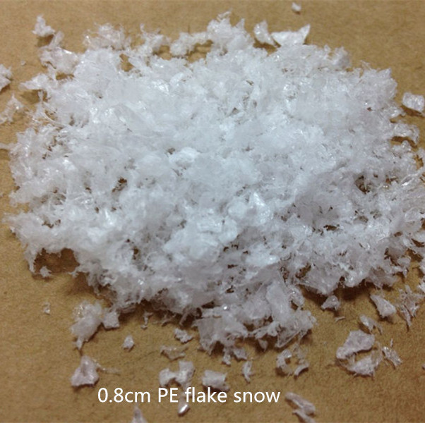 Artificial snow flake PE fake plastic snowflakes for Christmas or winter holiday decoration