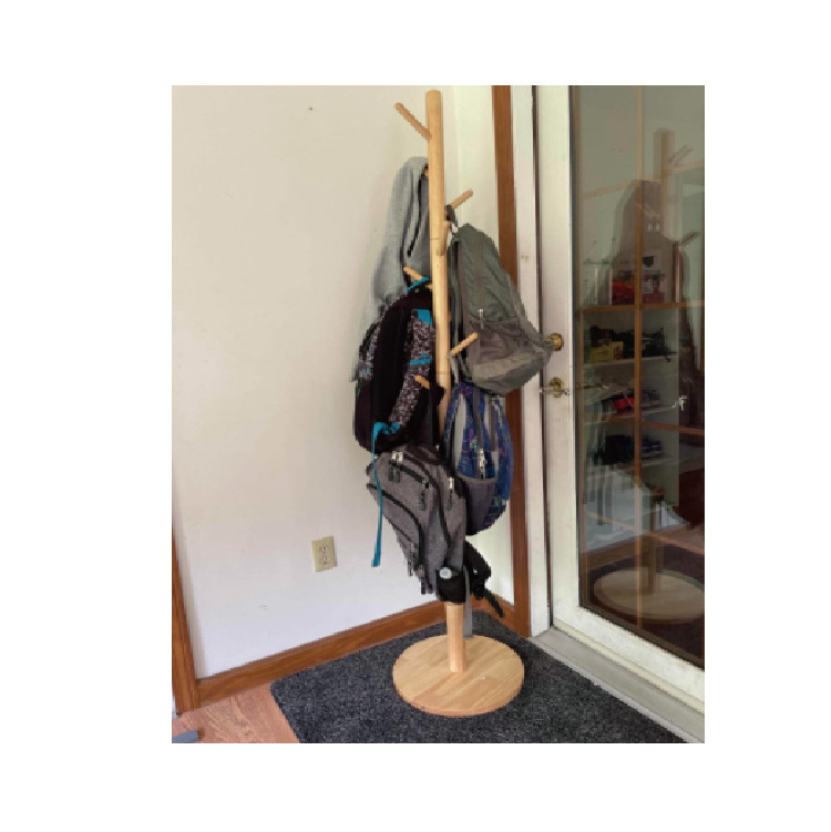 Wooden Coat Rack Freestanding, Coat Hanger Stand