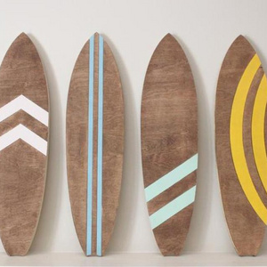 Surf beach wood wall hanging sign art for kids room decor