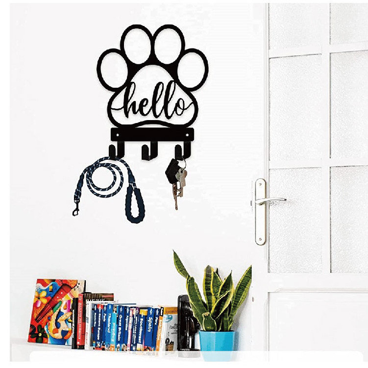 Black Metal Wall Mount with 