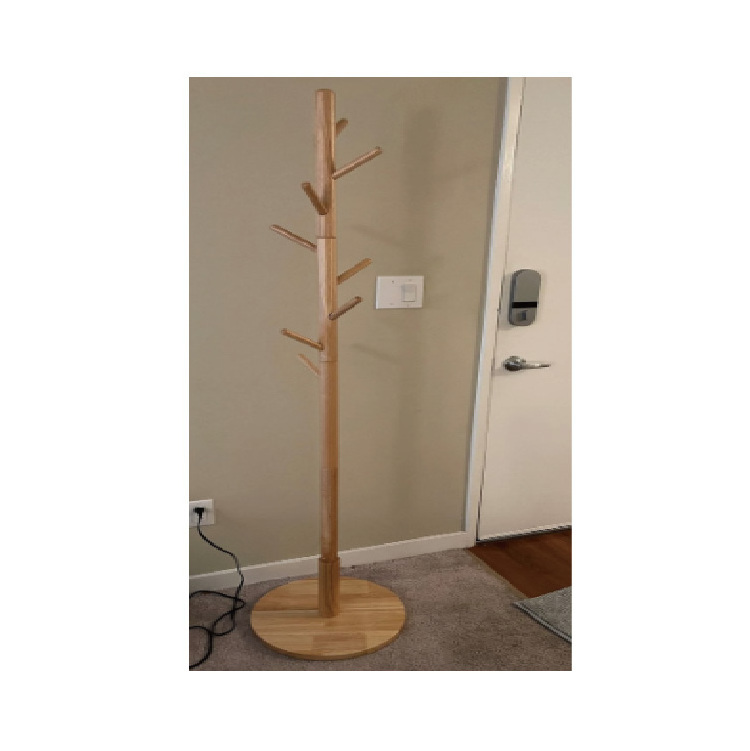 Wooden Coat Rack Freestanding, Coat Hanger Stand