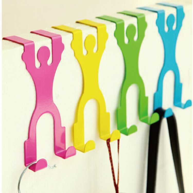 Creative Human Being Shape Metal Door Hook Clothes Hook Metal hooks for clothes hanger