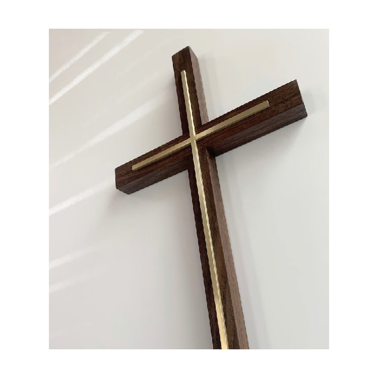 Wholesale Eco-Friendly Handmade Craft Christian Gift Rustic Religious Wall Church Wood Cross Wall   Decoration Wooden Cross