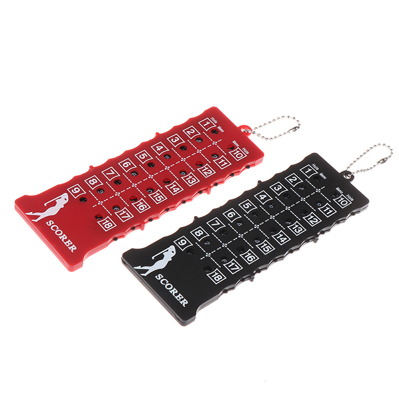 Wholesale Golf Accessory 18 Holes Cheap Plastic Golf Score Counter Rectangle Scoring Device