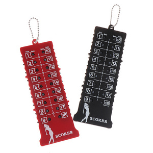 Wholesale Golf Accessory 18 Holes Cheap Plastic Golf Score Counter Rectangle Scoring Device