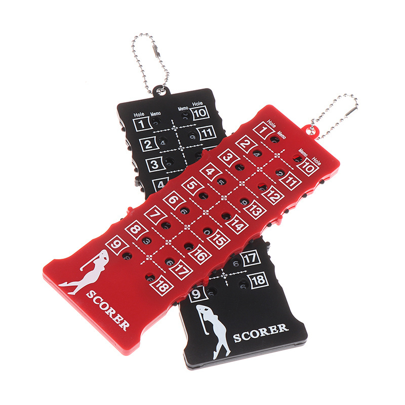 Wholesale Golf Accessory 18 Holes Cheap Plastic Golf Score Counter Rectangle Scoring Device