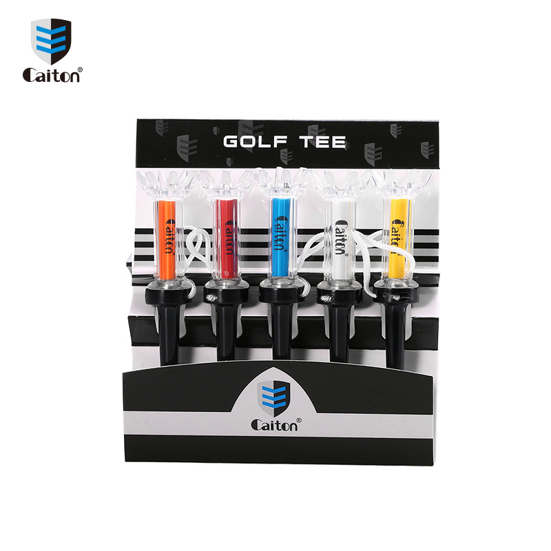 2024 New Caiton Factory Hot Sales 5Pcs Magnetic Step Golf Tee 79Mm/90Mm Durable Golf Ball Holder