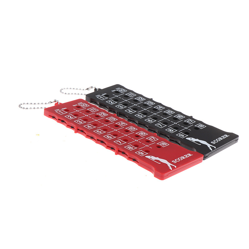 Wholesale Golf Accessory 18 Holes Cheap Plastic Golf Score Counter Rectangle Scoring Device