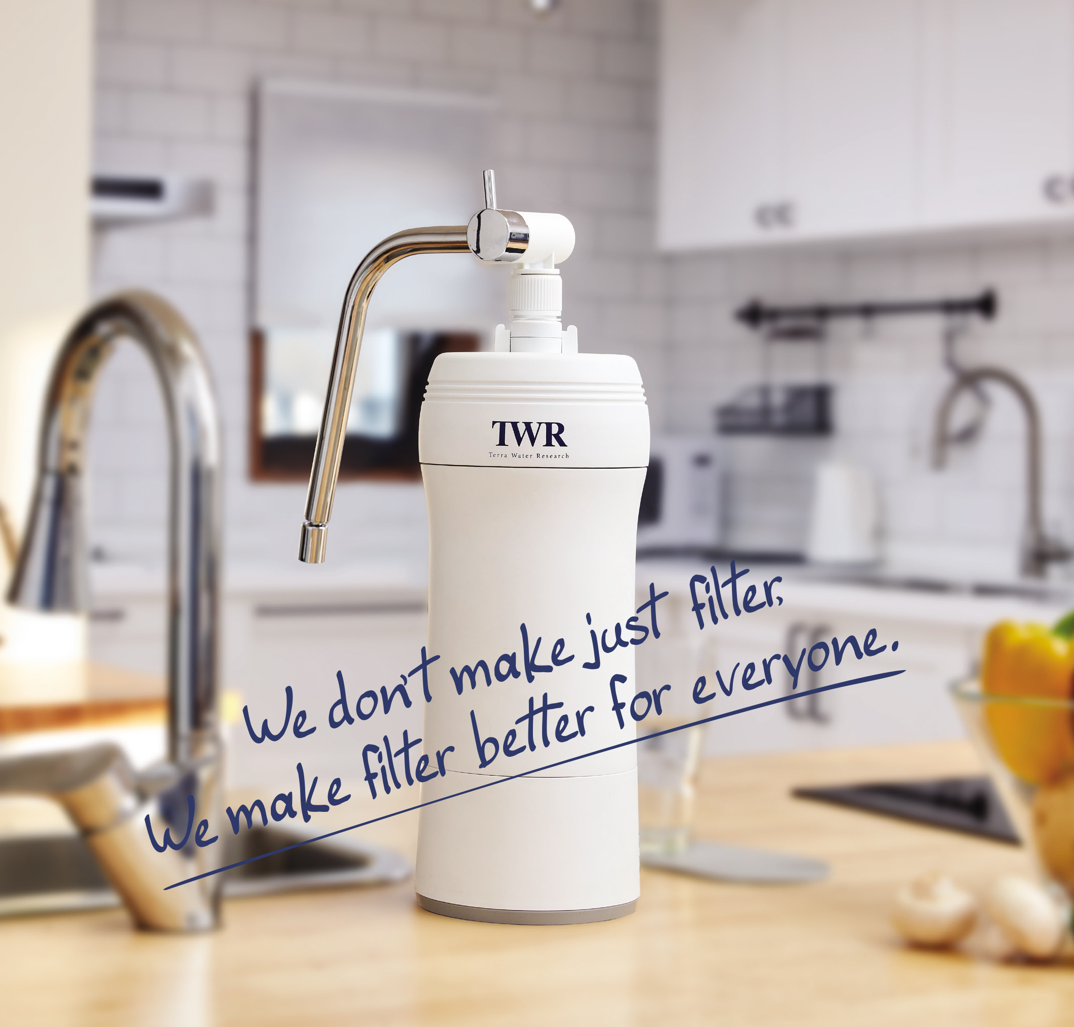 Water Purifier with Tri-Filtering System UF cartridge Carbon Block filter Electro-Positive filter Made In Korea