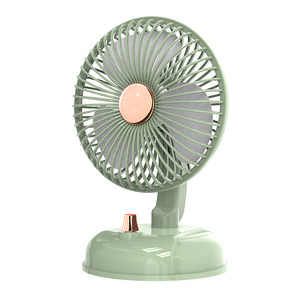 New Retro Shaking Head Small Fan rechargeable Desktop USB Charging Fan Student Home Office mini Portable Electric Fans