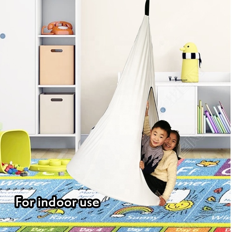 Kids swing bed round Nest Swing Chair Hanging Seat Hammock for Indoor Outdoor Use