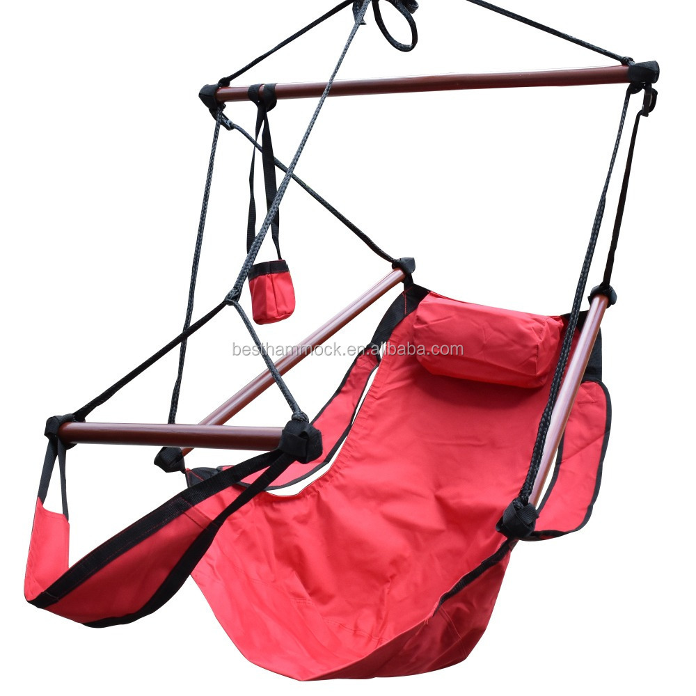 Hammock Hanging Chair Air Deluxe Outdoor Chair Solid Wood 250lb