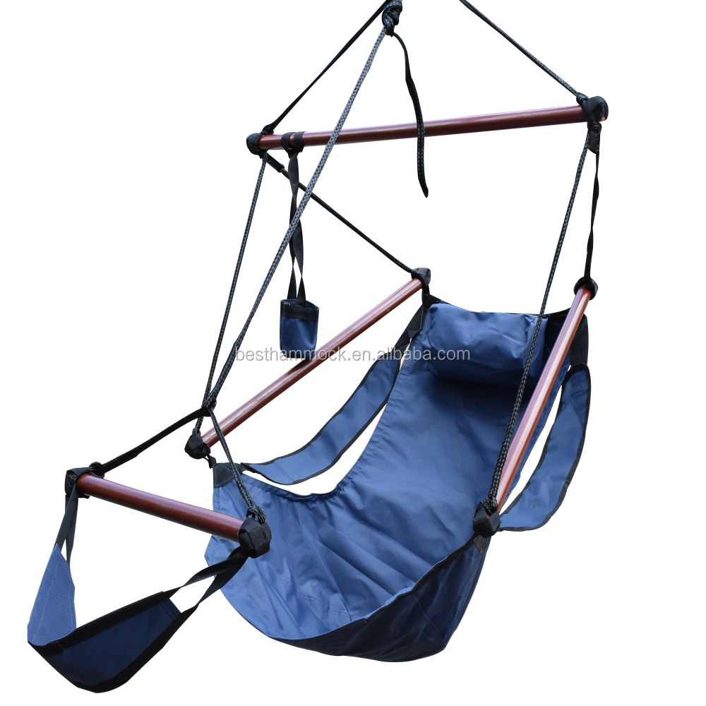 Hammock Hanging Chair Air Deluxe Outdoor Chair Solid Wood 250lb