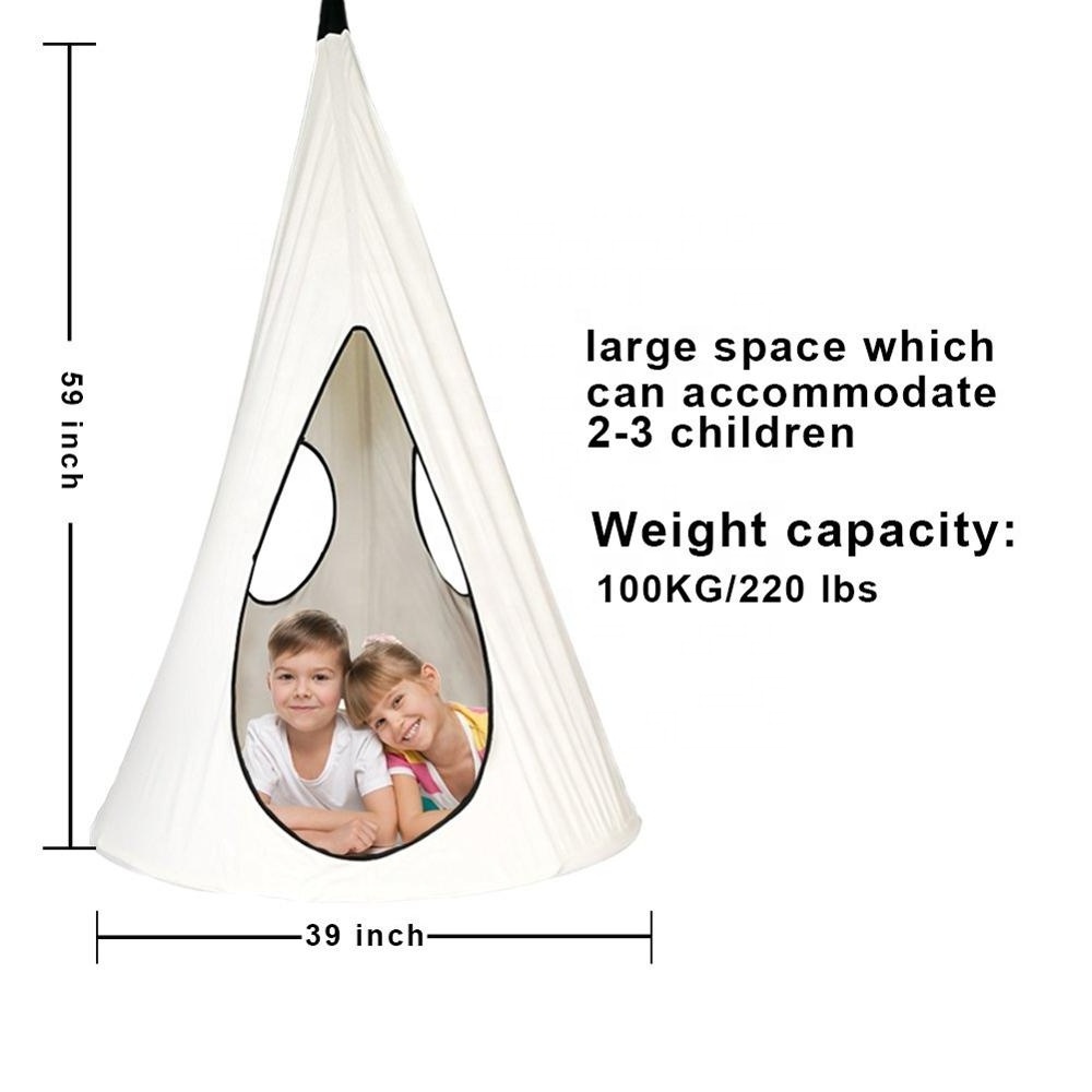 Kids swing bed round Nest Swing Chair Hanging Seat Hammock for Indoor Outdoor Use