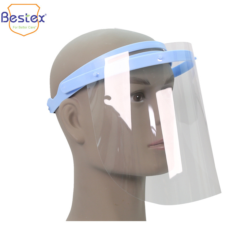 Full Protective Reusable Clear Safety Dental Adjustable antifog protective hood full Face Shield  For Doctor