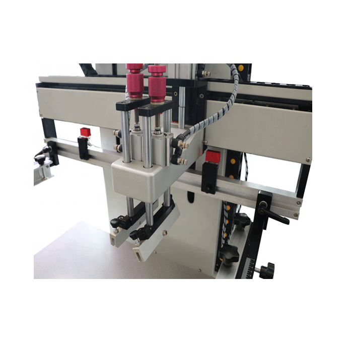 Semi automatic vacuum high  precision screen printing machine for  plastic sheet