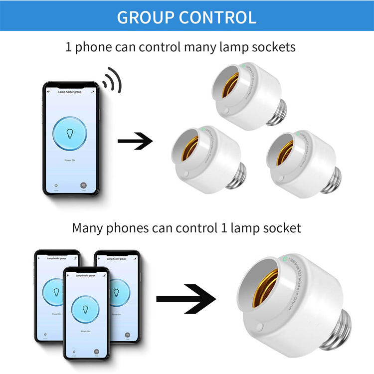 Wireless Voice Control WIFI Smart Bulb Socket