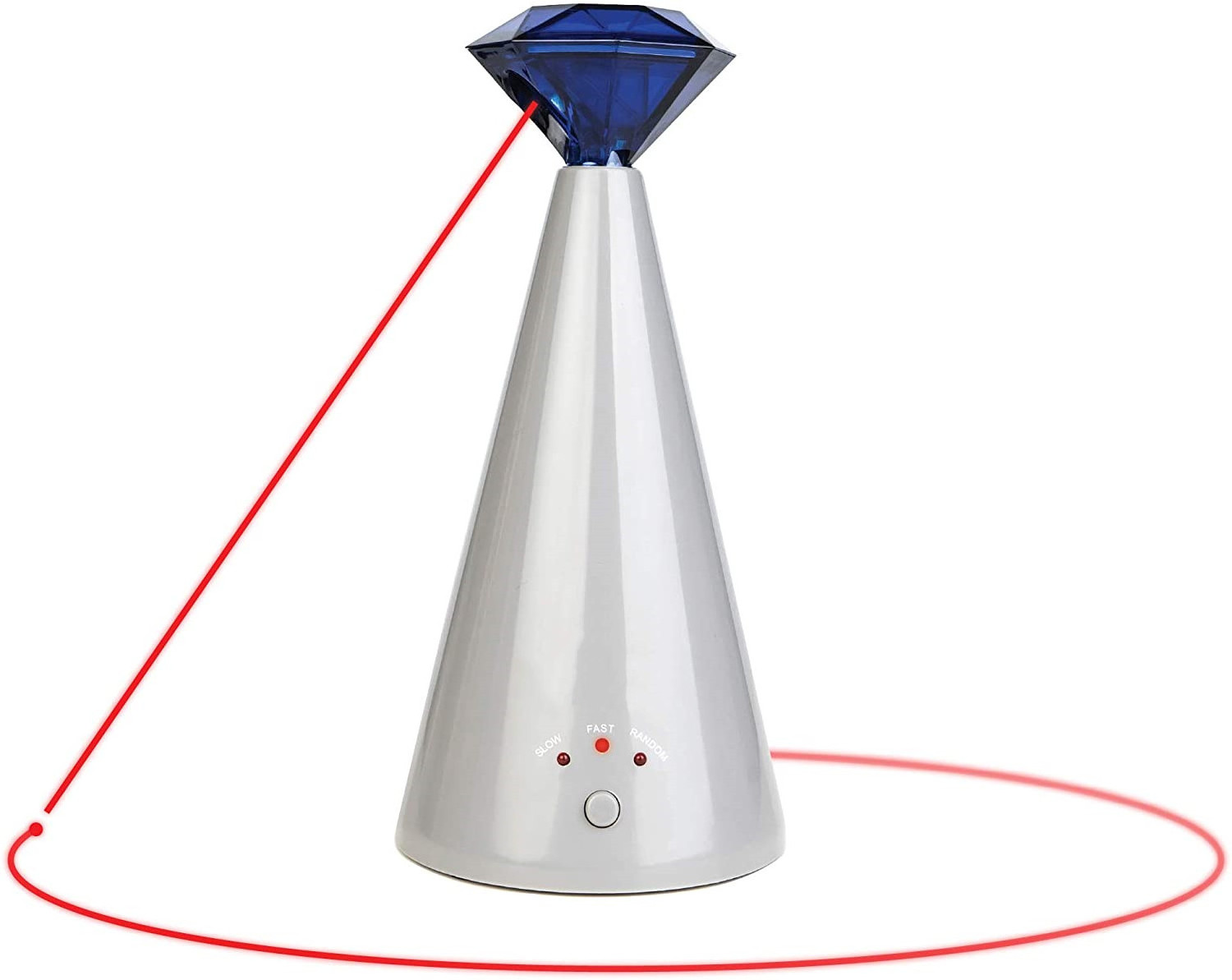 Interactive Laser Cat Toy Automatic Rotating Laser Pointer for Cats Electronic Toys 3 Speed Mode Auto Lazer