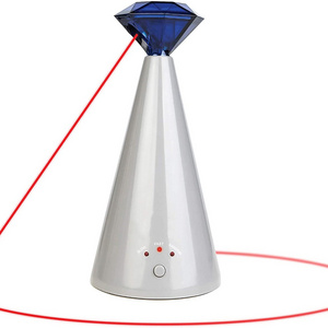 Interactive Laser Cat Toy Automatic Rotating Laser Pointer for Cats Electronic Toys 3 Speed Mode Auto Lazer