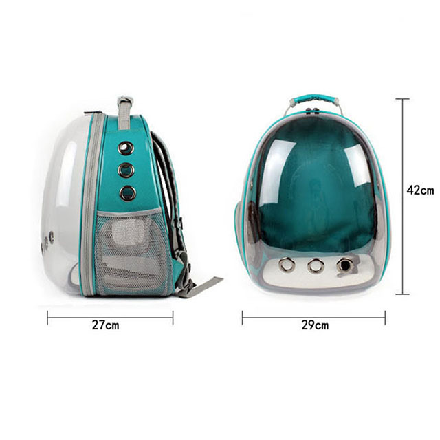 Breathable Transparent Dog Carrier Bag Pet Travel Backpack