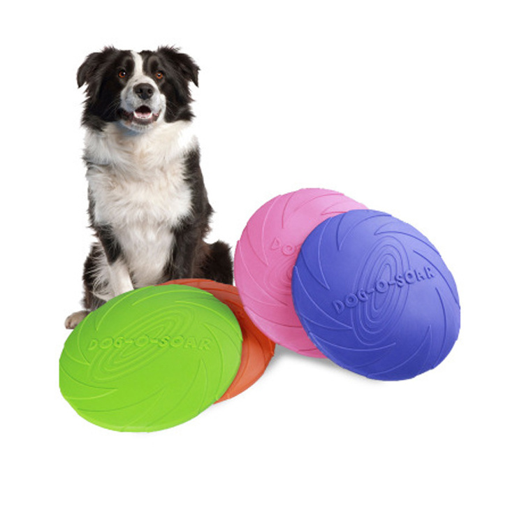 Pet Training Rubber flying disk Interactive Toys Floating Water Dog Flying Disc