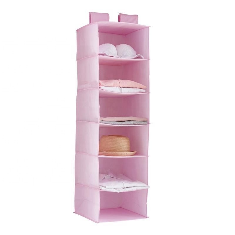 Foldable Fabric Hanging Closet with Hanging Rod