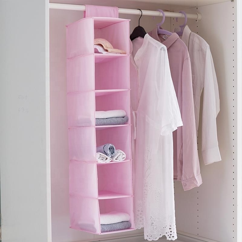 Foldable Fabric Hanging Closet with Hanging Rod