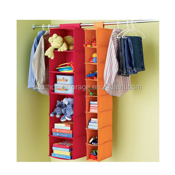 Hot Sale 10 Shelf Foldable Canvas Fabric Hanging Shoe Rack Extendable Shoe Storage Dining Hotels Hospitals Farmhouses Gyms