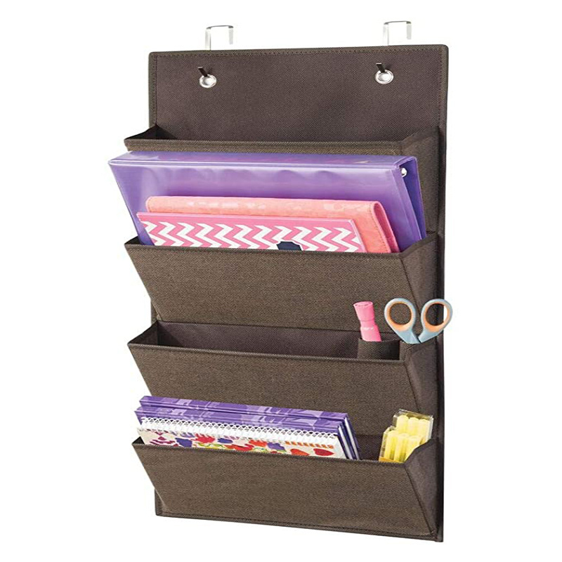 Wall Hanging Mail File Paper 3 Shelf Fabric Organizer, Home And Office