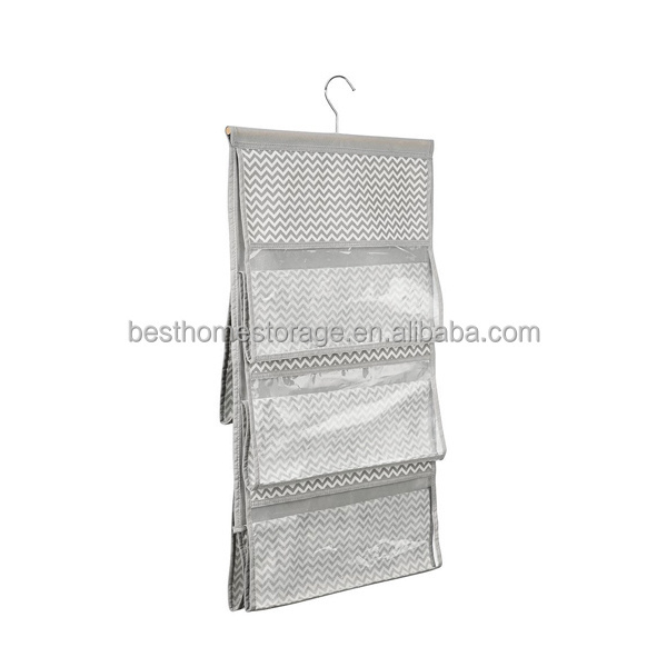 Transparent Hanging Purse Organizer Closet Storage Handbag Satchel Rack Organizer Bag Holder