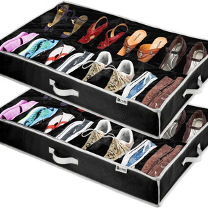 Under Bed Shoe Storage Organizer Set of  Heavy Duty Material  Shoe Organizer