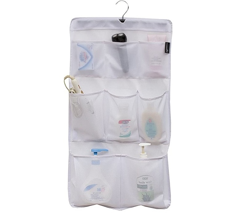 Hanging jewelry  hanging Nylon Mesh Waterproof Pocket Organizer Over the Door Storage