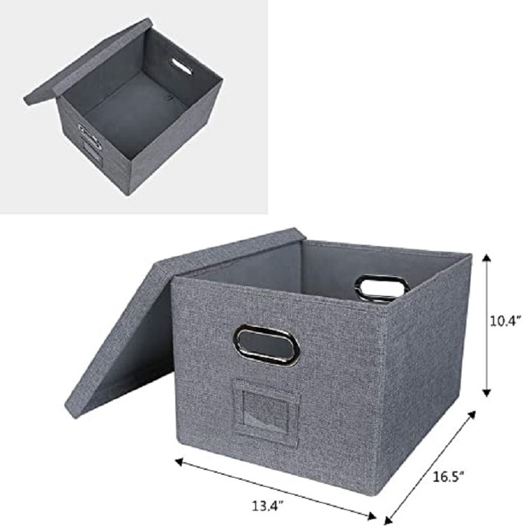 wholesale home storage & organization Drawer box folding storage organizer fabric organizer