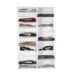 26 pockets over door hanging shoe organizer